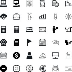 business vector icon set such as: navigation, handle, send, device, sea, atm, home, seated, maritime, new, fast, address, sitting, reduction, marker, memo, working, camera, map, holding, spam
