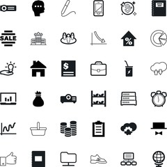 business vector icon set such as: group, state, note, analytical, stack, watch, elegance, power, presentation, golden, vertical, clock, cover, retro, smart, ribbon, men, shoe, inspiration, sneakers