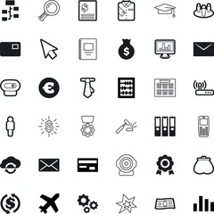 business vector icon set such as: page, accounting, stylish, calendar, plan, bomb, mathematics, cogwheel, up, count, book, star, diagram, profit, cartoon, statistic, degree, mortarboard, loan