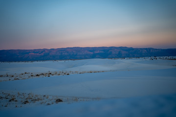 The dunes of White Sands New Mexico.