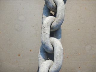 close-up of a steel chain