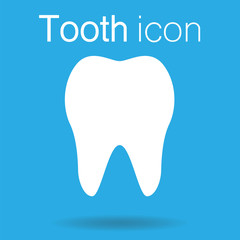 teeth icon dentist flat vector sign/symbol. For mobile user interface vector icon