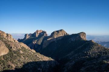 The sun sets over the mountains in West Texas.