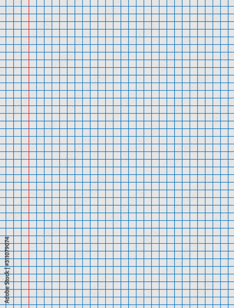 Poster notebook paper with lines vector illustration isolated eps