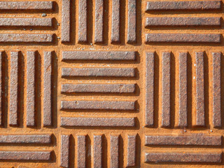 rusty background with stripe motif