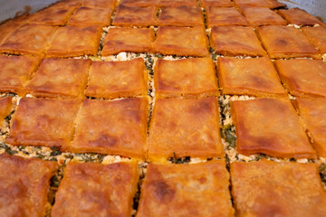 Turkish style homemade cheese patty. Turkish known as 