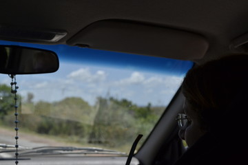  view through the driver's eyes