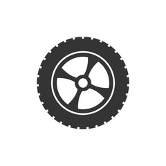 car tire vector icon design template