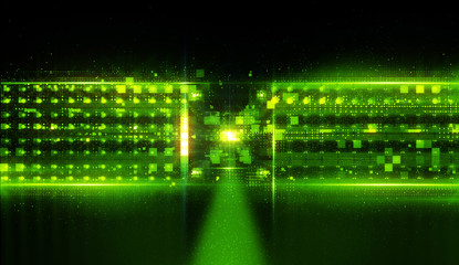 Fototapeta premium 3d illustration. Data storage service. Server room..Modern web network. Internet connection. Hosting..Quantum computer system. Blockchain technology..Grid and lines. Hosting domain. Electronic device.