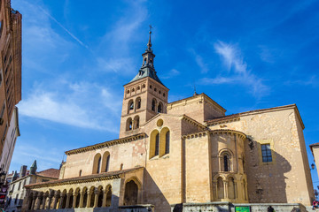 Fototapeta na wymiar San Martin Church in Segovia
