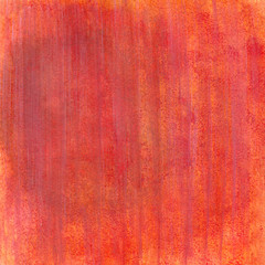 Bright red and orange abstract watercolor textured backround. Template for your design