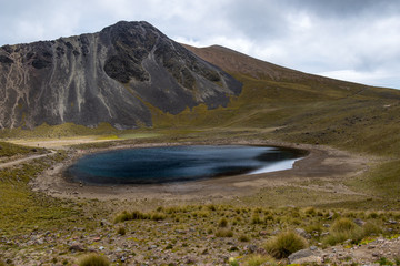 Moon lake at Nevado de Toluca Crater
