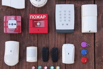 security and fire alarm sensors remote control