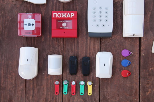 security and fire alarm sensors remote control