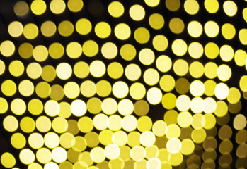 Christmas lights out of focus