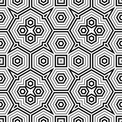 Abstract thin line seamless pattern. Linear ornamental geometric background. Wrapping paper. Vector illustration.              