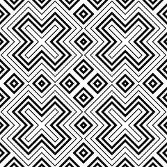 Seamless abstract background with rhombuses. Checkered infinity geometric pattern. Vector illustration. 