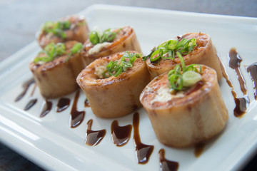 japanese  food on a plate, asian food, japanese cuisine