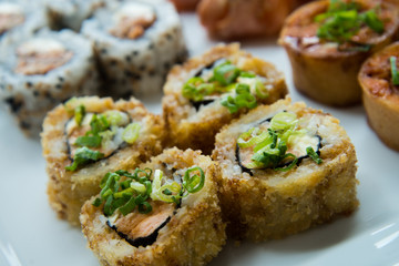 japanese food on a plate, asian food, japanese cuisine
