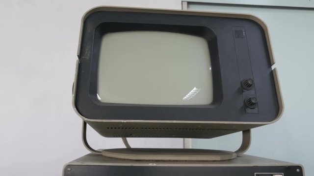 Old Pc Monitor. Close Up