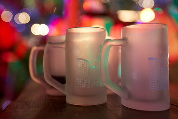 Christmas market glasses for mulled wine and other drinks