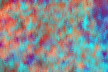 bright colored background from abstraction and distortion with colorful spots on the wal