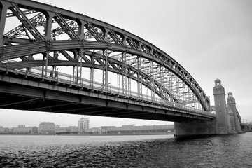 Peter the first bridge in St. Petersburg