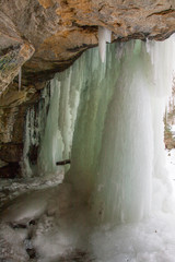 Graffiti Falls in Winter, Ohio