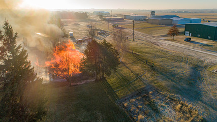 House Fire Dubuque Airport