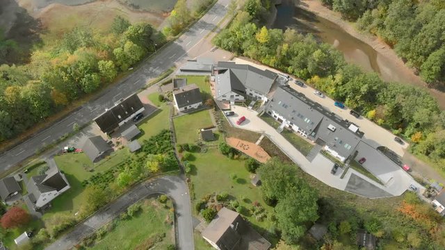 Gummersbach Germany lake aerial photography