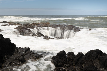 Thor's Well at Cape Perpetua, Oregon Coast, USA
