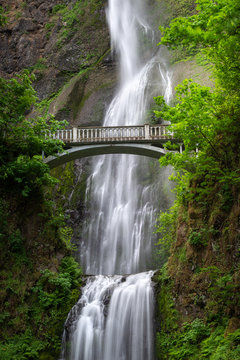 Multnomah Falls In Columbia River Gorge, Oregon