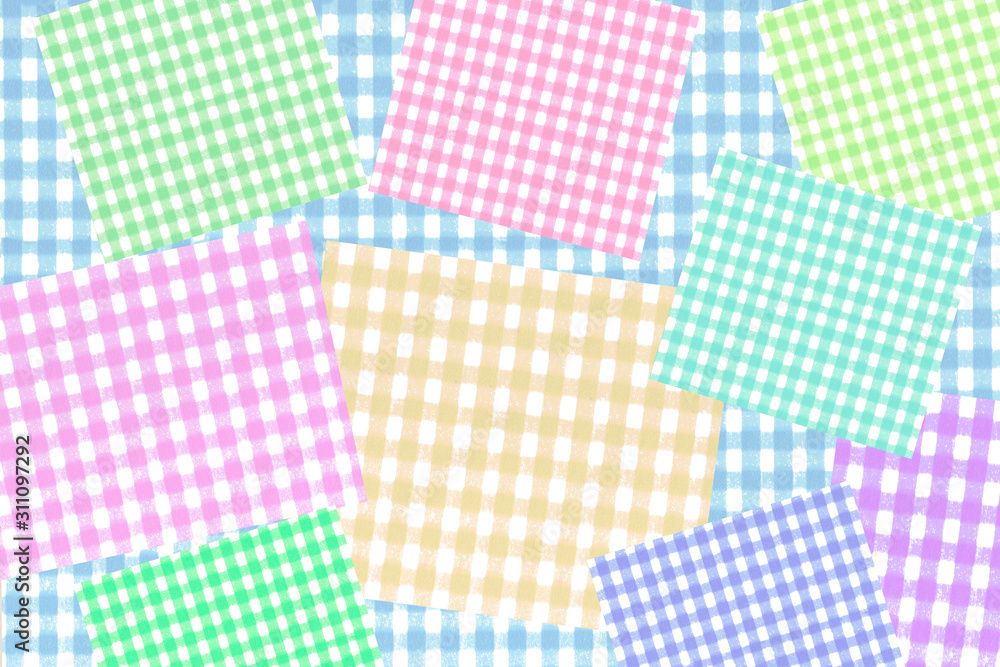 Poster zigzag chevron check pattern background
