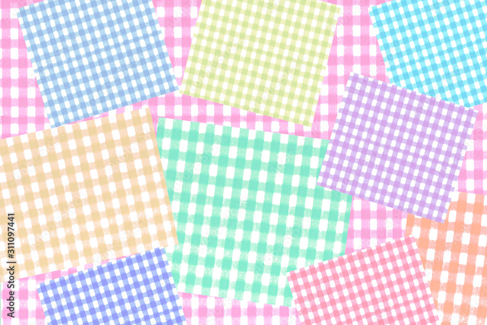 Poster zigzag chevron check pattern background