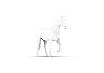 Obraz na płótnie Canvas Graphic Animal Isolated on White 3D Rendering