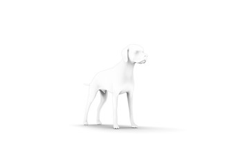 Graphic Animal Isolated on White 3D Rendering