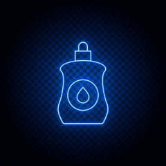 ultrasound, baby neon icon. Blue neon vector icon