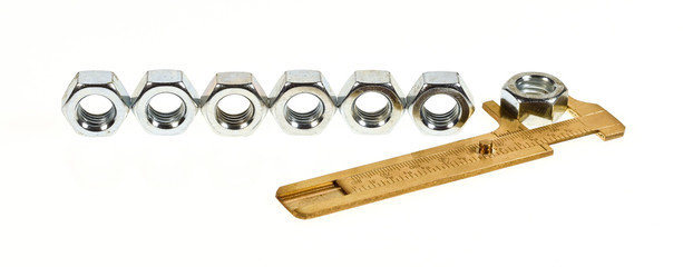 Nuts on white background. DIY concept