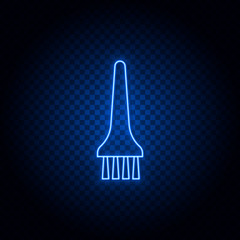 cleaning carpets neon icon. Blue neon vector icon