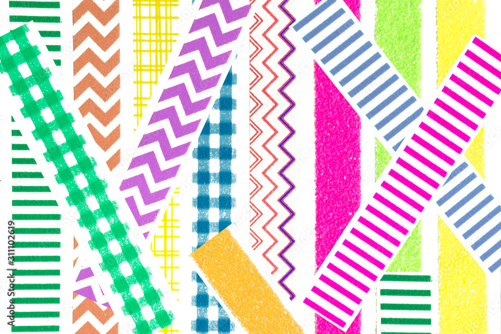 Poster zigzag chevron check pattern background