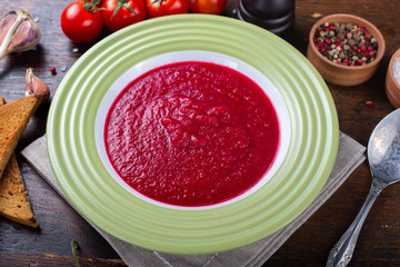 traditional italian gazpacho soup