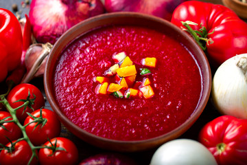 traditional italian gazpacho soup