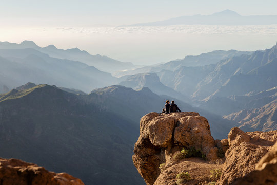 View from Roque Nublo, Gran Canaria, Spain
