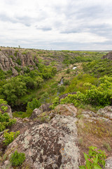 Fototapeta na wymiar Aktovsky Canyon, Kherson Region, Ukraine