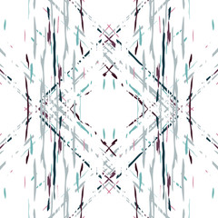 Spots, Ikat. Tie Dye, Batik. Seamless Pattern. 