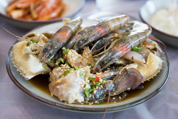 Shrimp in soy sauce