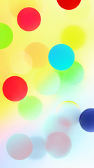 Bright Festive Pattern With Multicolored Bubbles And Confetti - 311113023