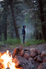 Obraz premium Boy In The Woods