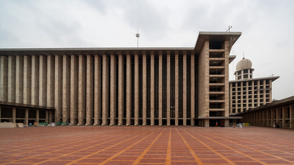 Exterior of Istiqlal mosque, Jakarta, Indonesia