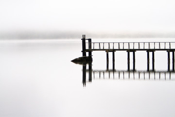 Naklejka premium Calm morning dock